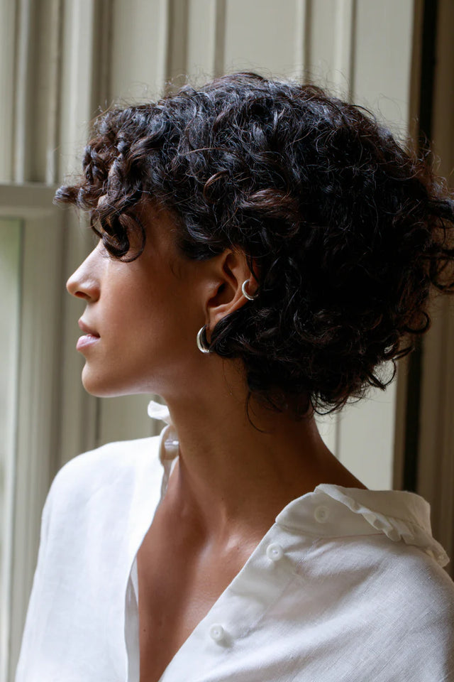 Natasha Sherling | Power Hoop Earing | Silver