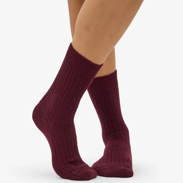 Colorful Standard | Recycled Merino Wool Sock | Oxblood Red