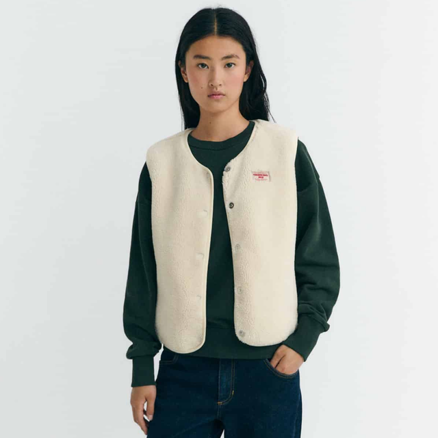 Thinking Mu | JAY Vest | Ivory