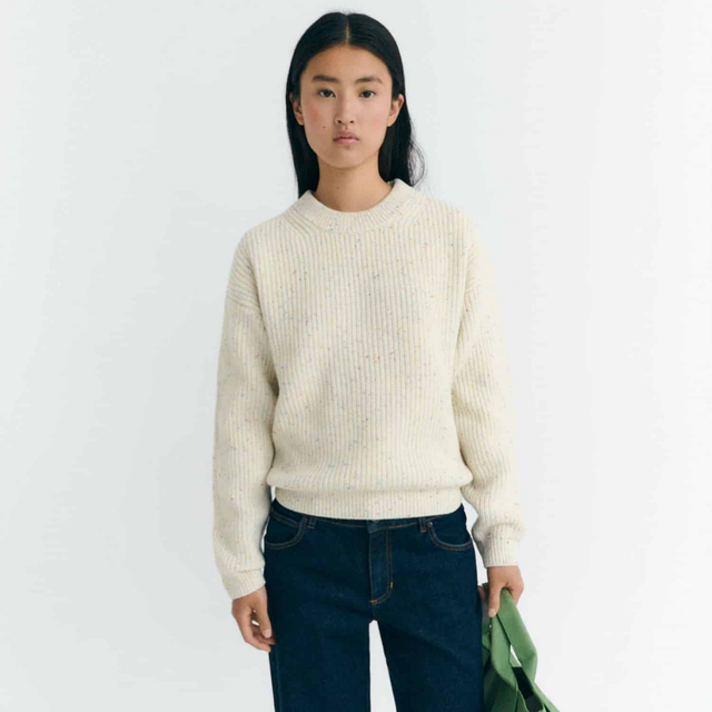 Thinking Mu | CARMEN Sweater | Ecru