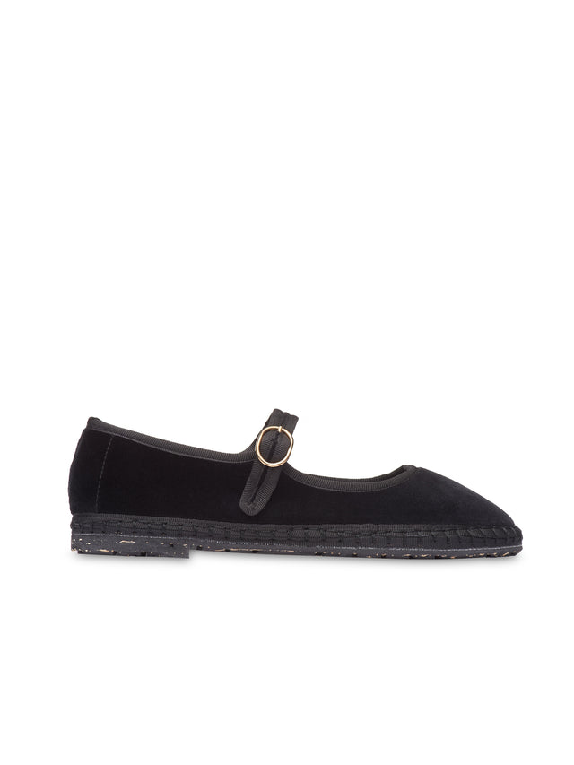 FLABELUS | ANTONIA Velvet Pumps | Black