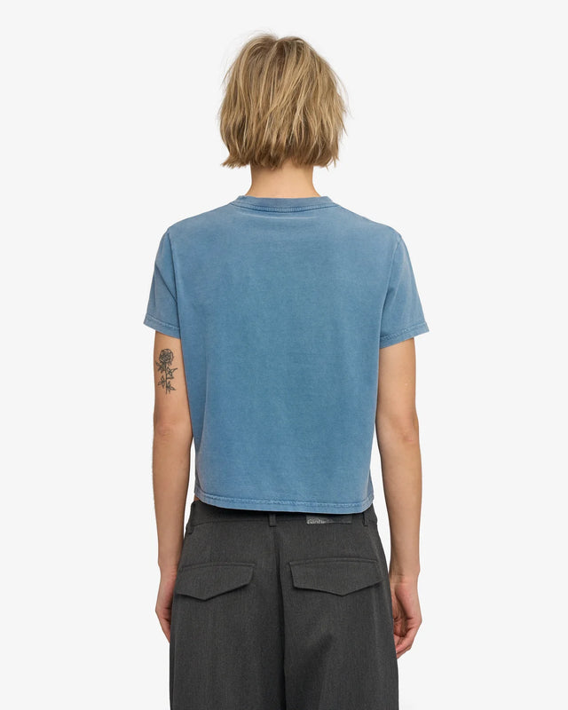 Colorful Standard | BOXY CROP T-Shirt | Faded Indigo