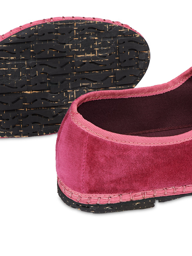 FLABELUS | Frances Velvet Pumps | Pink