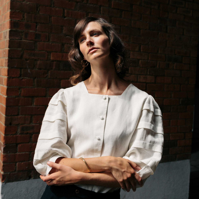 Jennifer Slattery | NANCY Linen Blouse | Cream