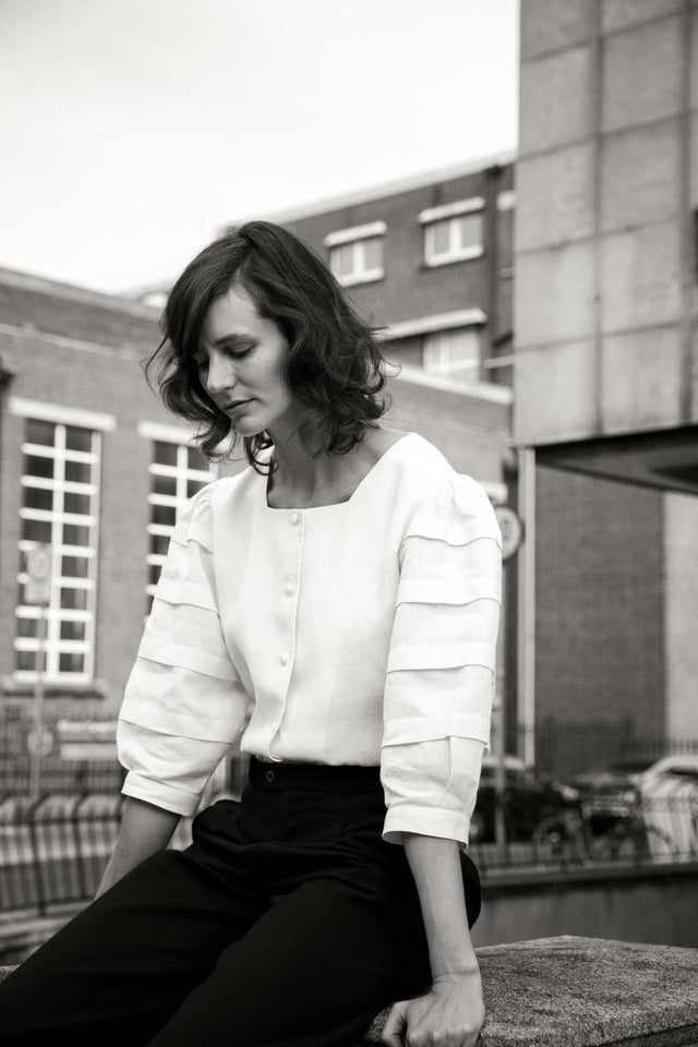 Jennifer Slattery | NANCY Linen Blouse | Cream