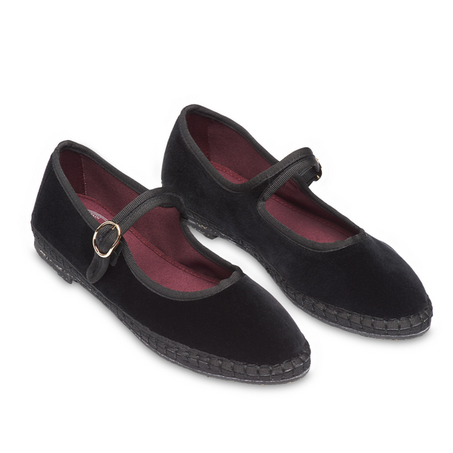 FLABELUS | ANTONIA Velvet Pumps | Black