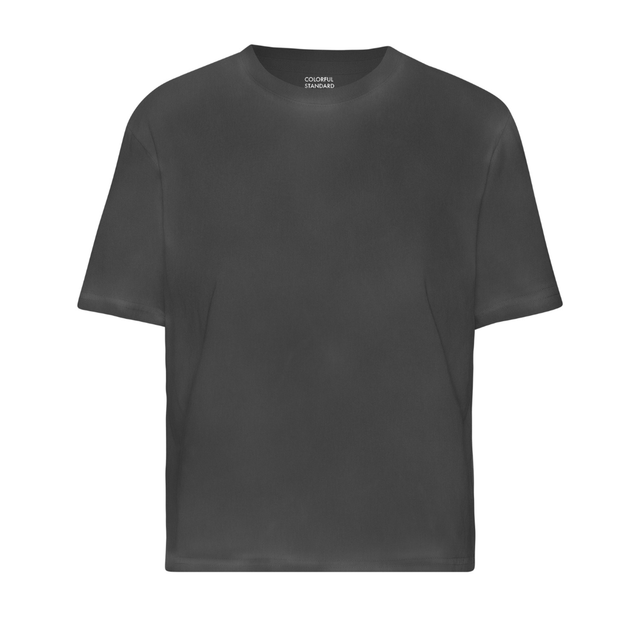 Colorful Standard |  BOXY CROP T-Shirt | Faded Black