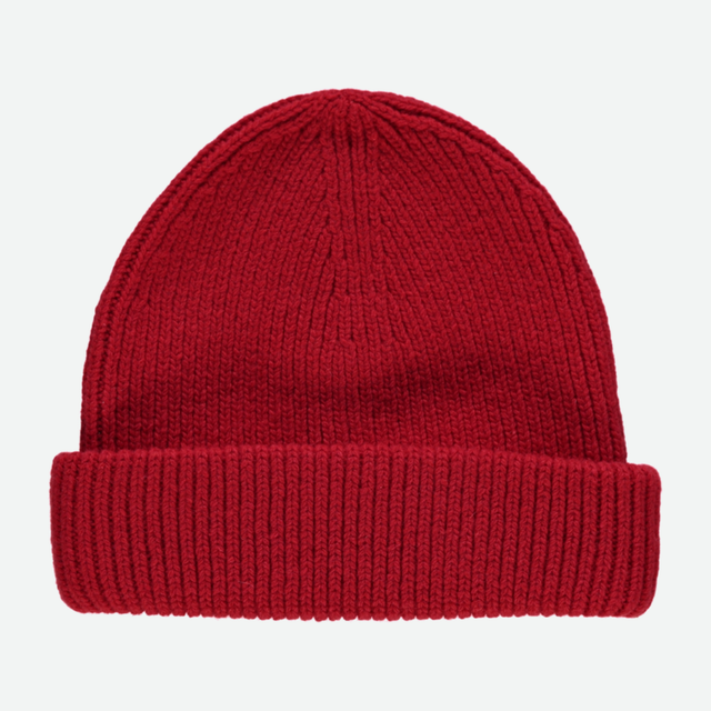 Poudre Organic  | Wool Beanie | Scarlett Red