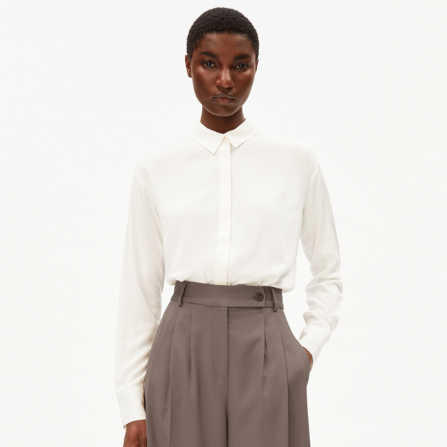 Armedangels | LARISAANA Long Sleeve Blouse | Off White