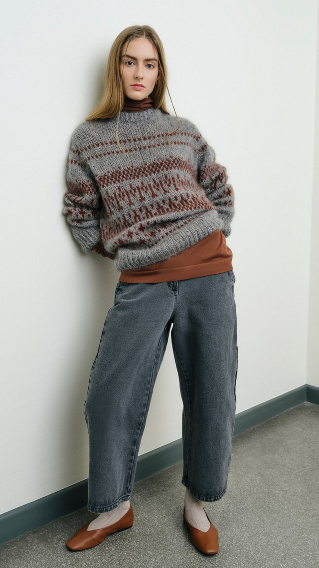 MASKA | ITSU Curved Jeans | Grey
