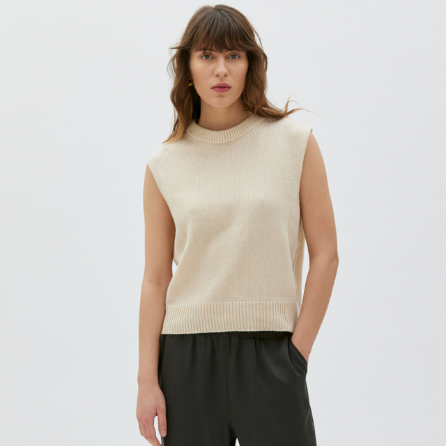 MASKA | NERA Cashmere Vest | Off White