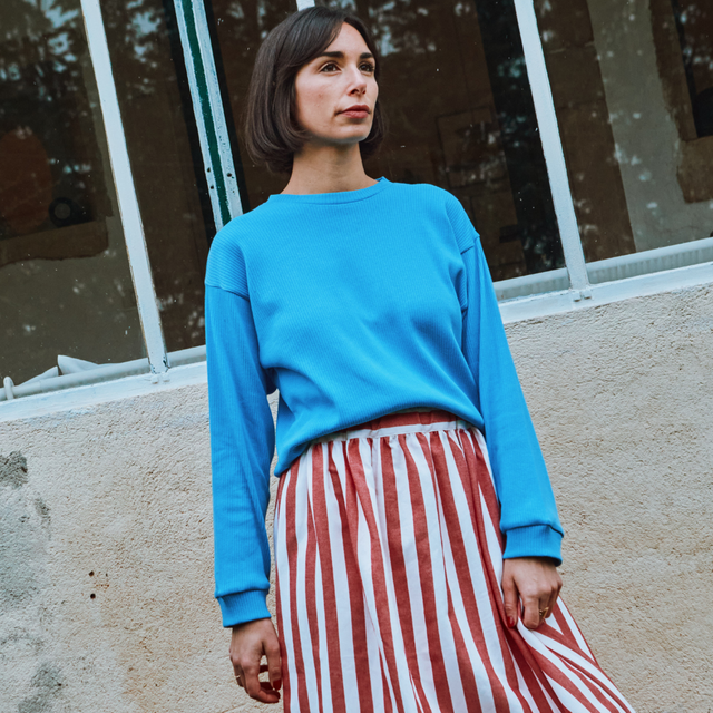 Poudre Organic | ACENTRA Sweatshirt | Baby Blue