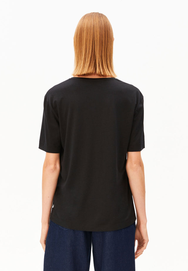 Armedangels | V-NECK T-SHIRT | Black
