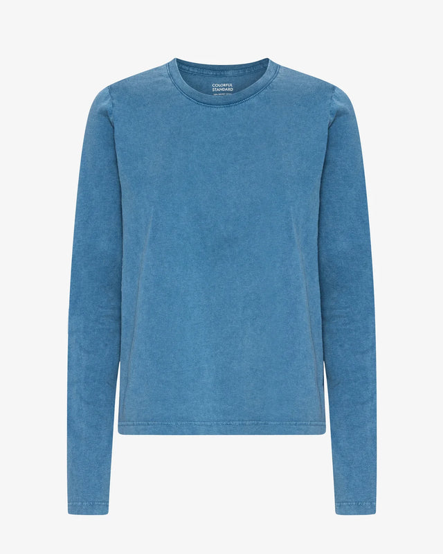 Colorful Standard | Organic Long Sleeved T-Shirt | Faded Indigo