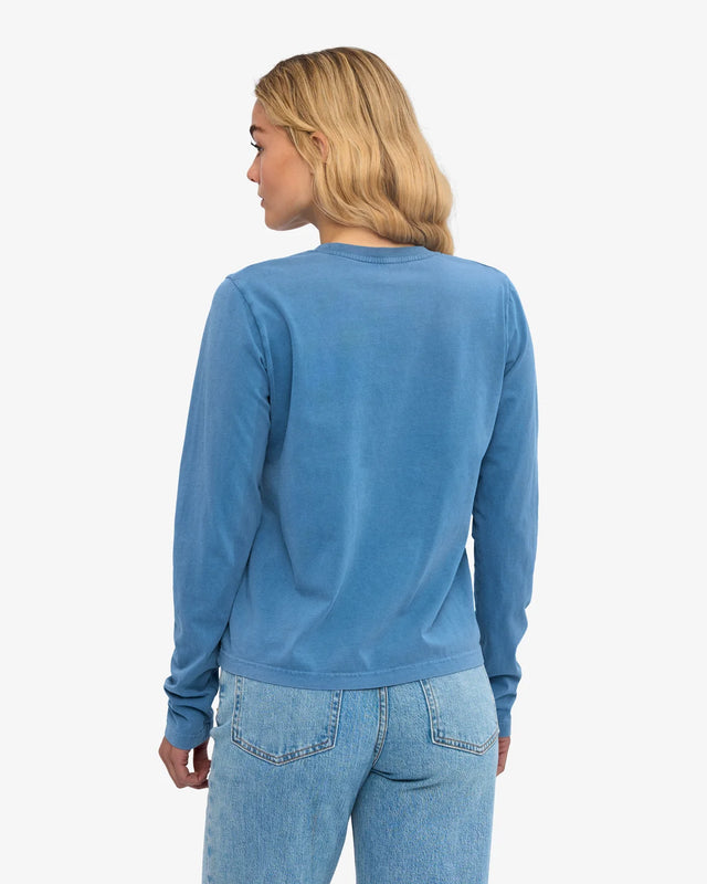 Colorful Standard | Organic Long Sleeved T-Shirt | Faded Indigo