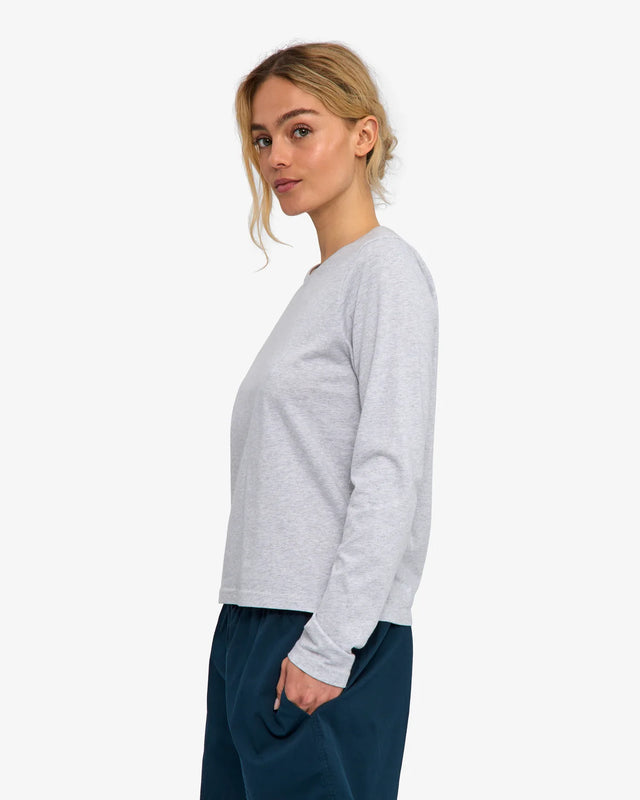 Colorful Standard | Organic Long Sleeved T-Shirt | Snow Melange