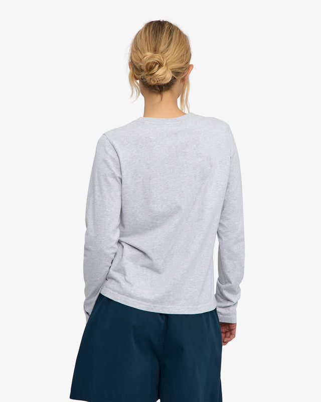 Colorful Standard | Organic Long Sleeved T-Shirt | Snow Melange