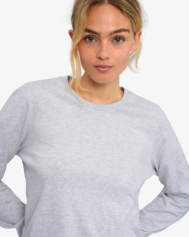 Colorful Standard | Organic Long Sleeved T-Shirt | Snow Melange
