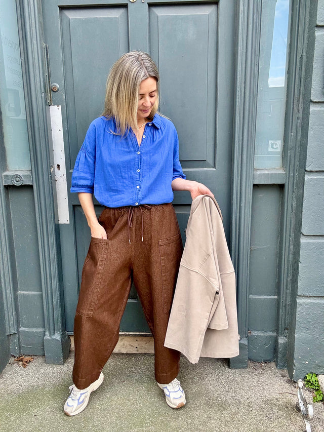 Poudre Organic | Neotine Blouse | Dazzling Blue