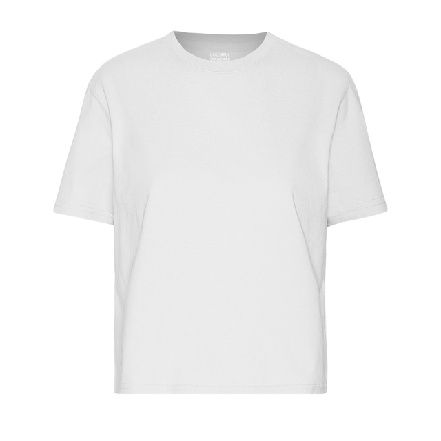 Colorful Standard |  BOXY CROP T-Shirt | Optical White