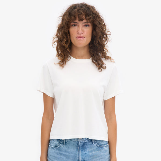 Colorful Standard |  BOXY CROP T-Shirt | Faded Indigo