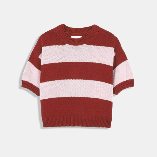 Rita Row | PATTIE Sweater | Red & Pink Stripe