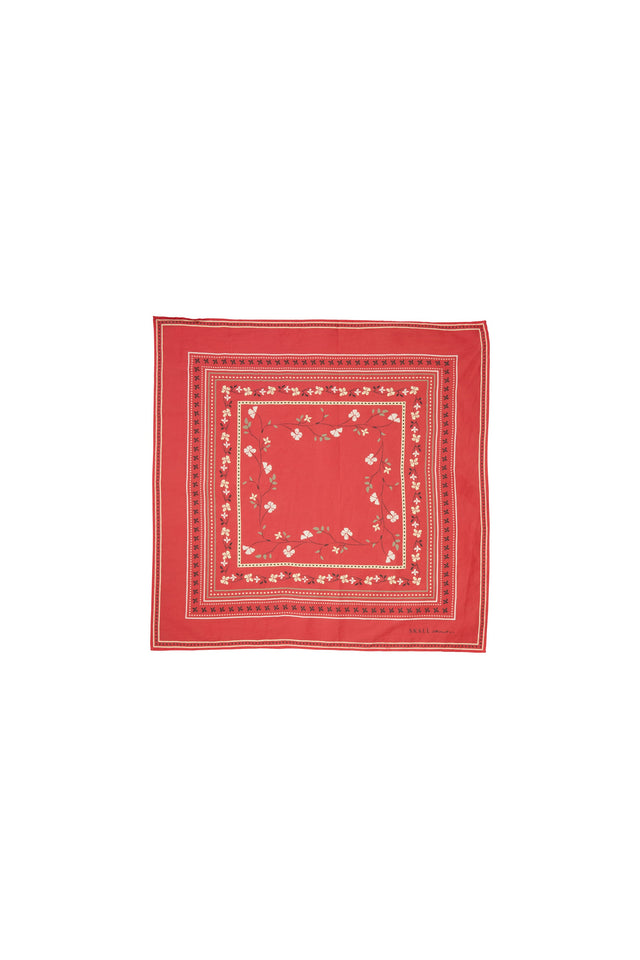 Skall | Floral Scarf | Red