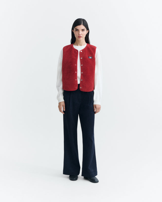 Thinking Mu | JAY Vest | Pale Red