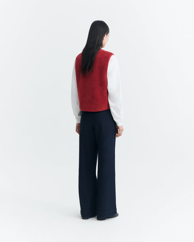 Thinking Mu | JAY Vest | Pale Red