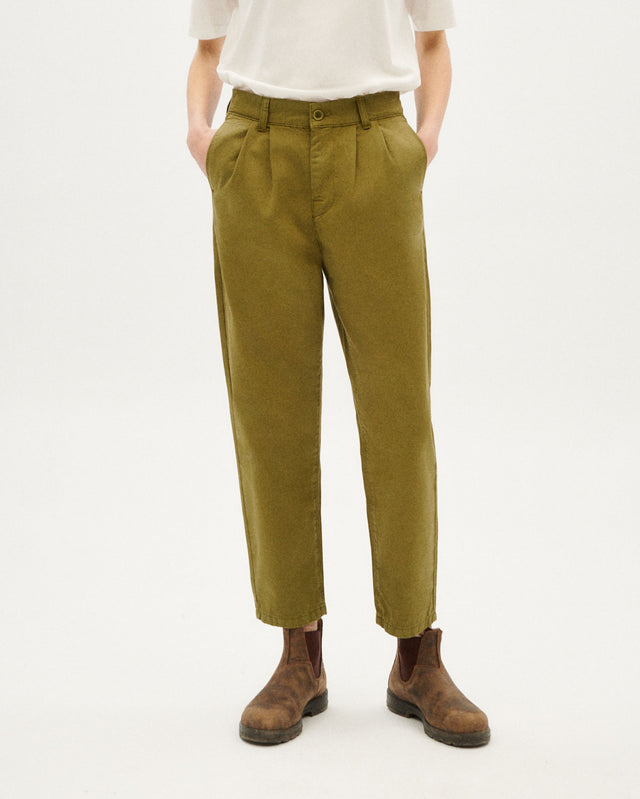 Thinking Mu | Rina Trouser | Forest Green